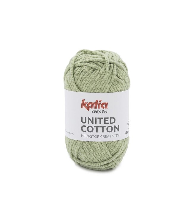 Katia United cotton - witgroen 21