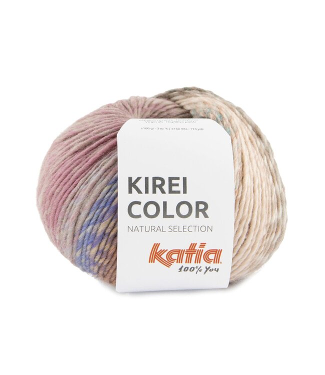 Katia Kirei color - Beige-Bleekrood-Blauw 353