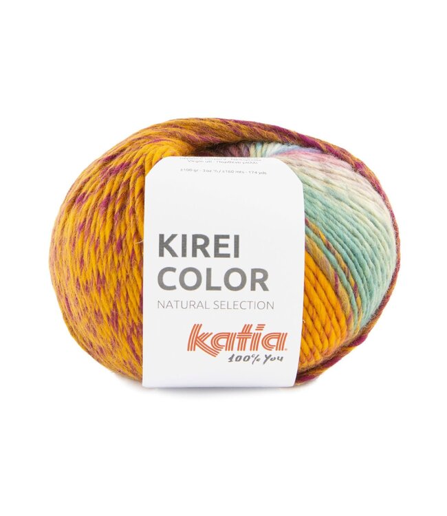 Katia Kirei color- Oranje-Parelmoer-lichtviolet-Waterblauw 354