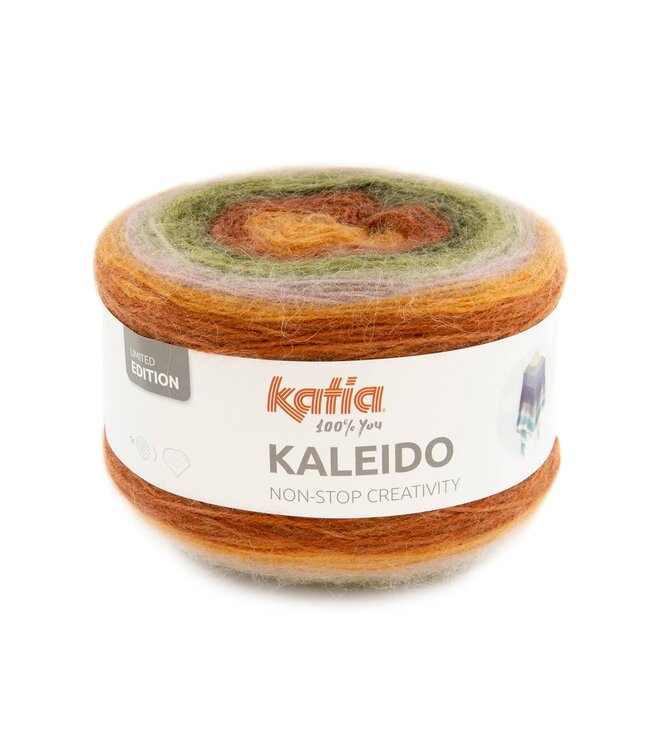 Katia Kaleido -  Kaki-Oranje-Lichtroze 309