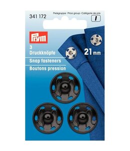 Prym Prym aannaaidrukknopen Zwart 21mm