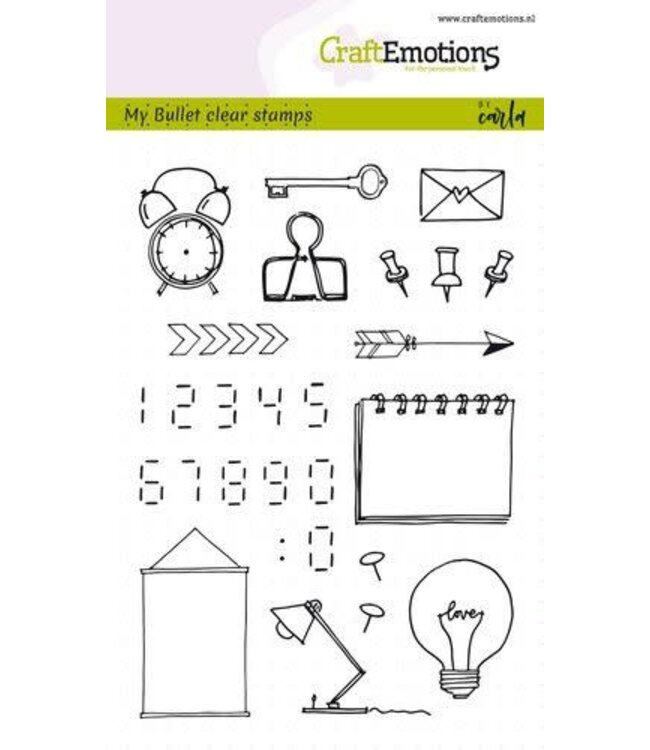 CraftEmotions Clear stamps images-digits