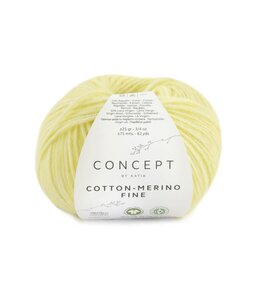 Katia COTTON-MERINO FINE - Licht geel 83