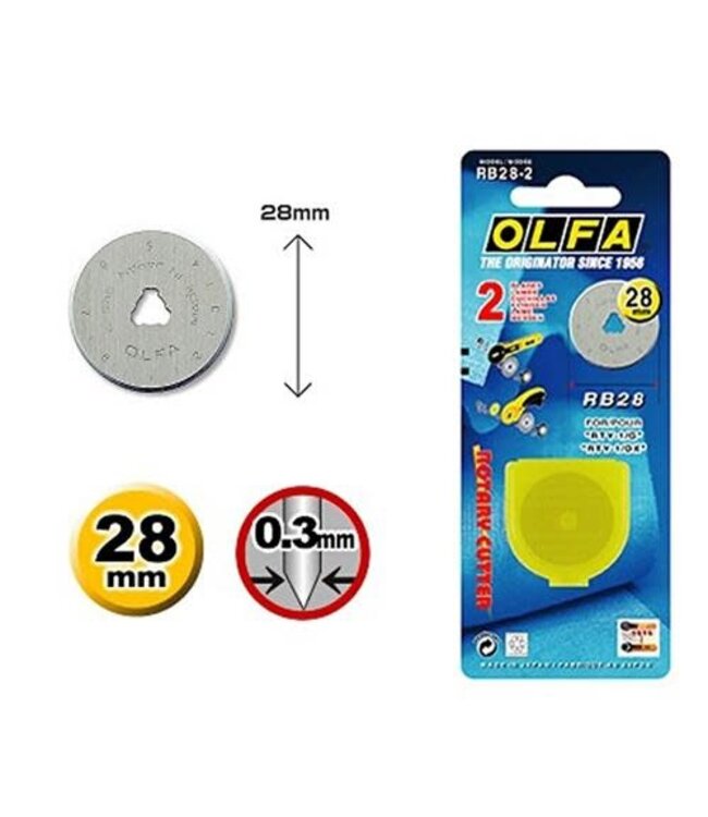 Olfa RB18-2 res.mes 28mm 2st