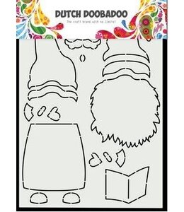 Dutch doobadoo DDBD card art built up caroling gnome
