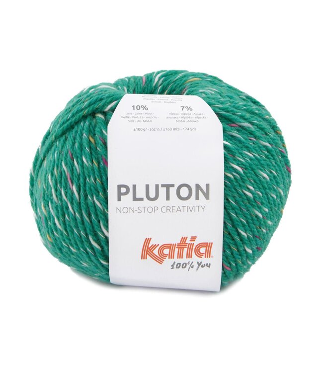 Katia Pluton - Smaragd groen-Wit-Lila 73