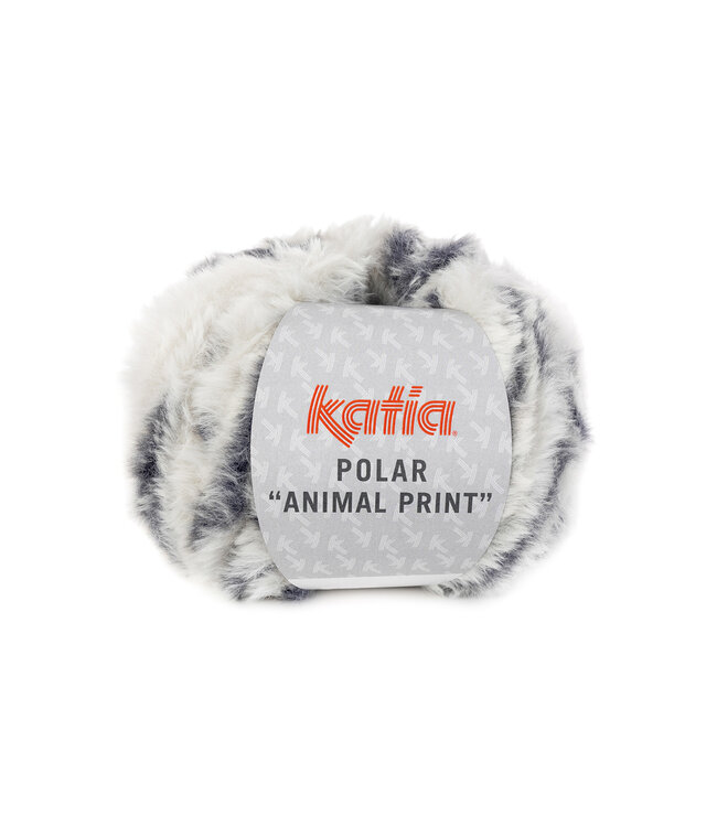 Katia Polar animal print - Blauw-grijs 206