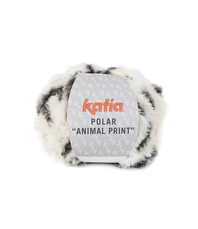 Katia Polar animal print - Zwart-wit 207