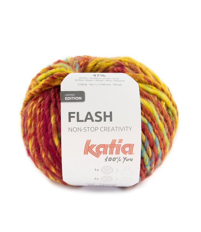 Katia Flash - Rood-Geel-Turquoise 400