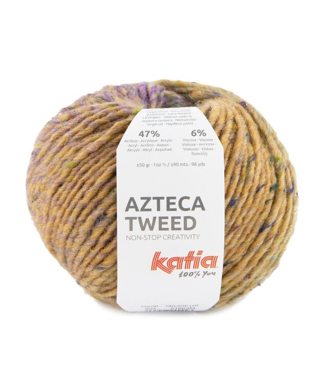 Katia Azteca tweed - Lila-Turquoise-Licht oranje 303