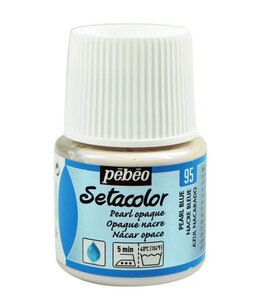 Pebeo Textielverf Setacolor ondoorzichtig pearl blue 45ml