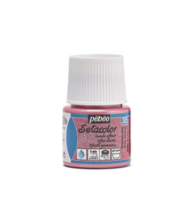 Pebeo Textielverf Setacolor suede effect powder pink 45ml