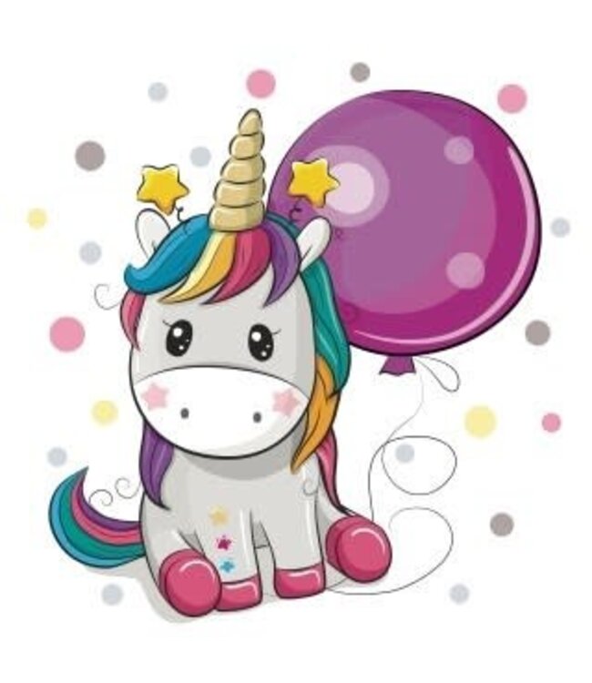 ITZ Crystal art kit kinder frame - party unicorn