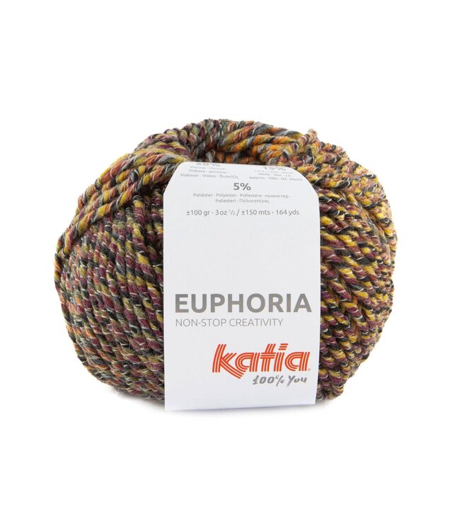 Katia Euphoria - Kaki-Wijn rood-Oranje-Oker 505