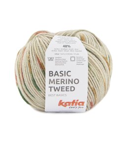 Katia Basic merino tweed - Steen grijs-Bruin-Roest bruin 402