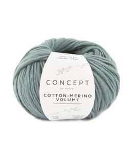 Katia Cotton-merino volume - Groenblauw 208