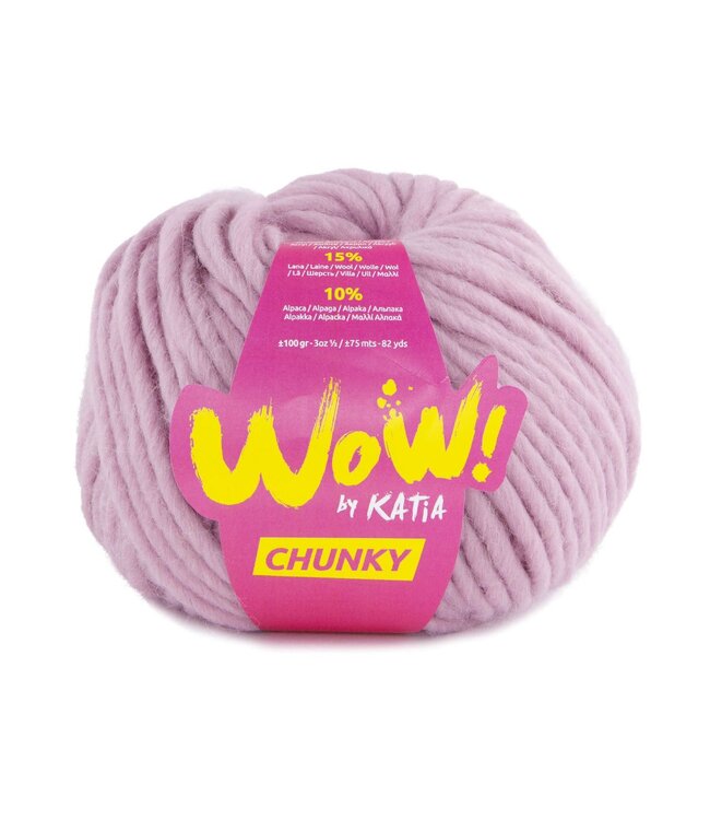 Katia WoW chunky - Kauwgom roze 57