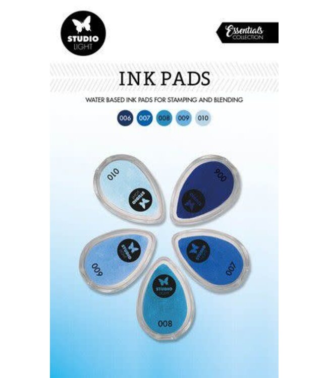 Studio light Studio Light Ink Pads Waterbased Blauw tinten