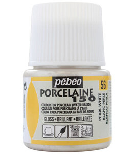 Pebeo Porselein verf - Shimmer pearl white 56 - 45ml