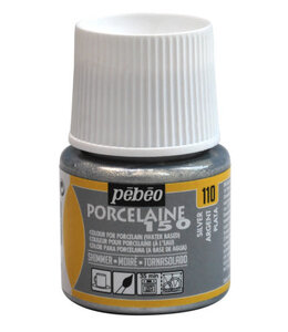 Pebeo Porselein verf - Shimmer silver 110 - 45ml