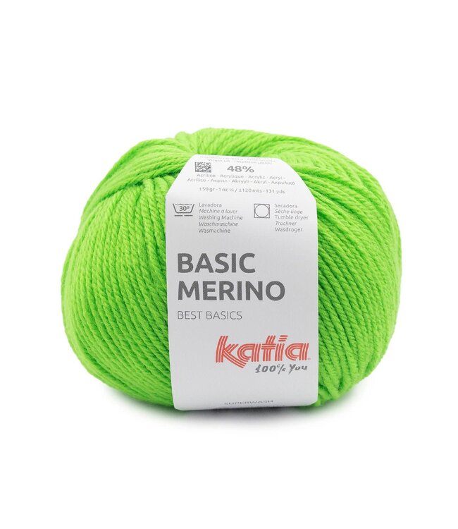 Katia Basic merino - Neon groen 95