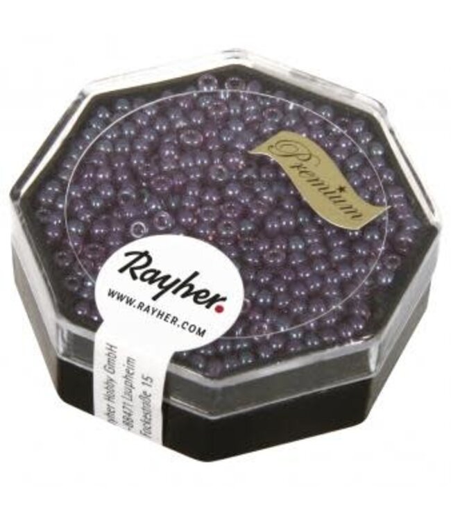 Rayher Premium-rocailles, 2,2 mm ø violett licht