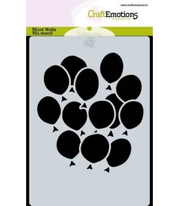 CraftEmotions CraftEmotions Mask stencil ballonnen A6 Carla Creaties