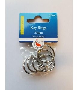 Key Rings 23mm platinum 7 ST