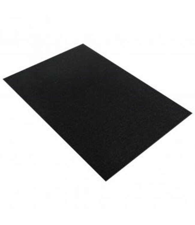 Textiel-vilt 2mm zwart