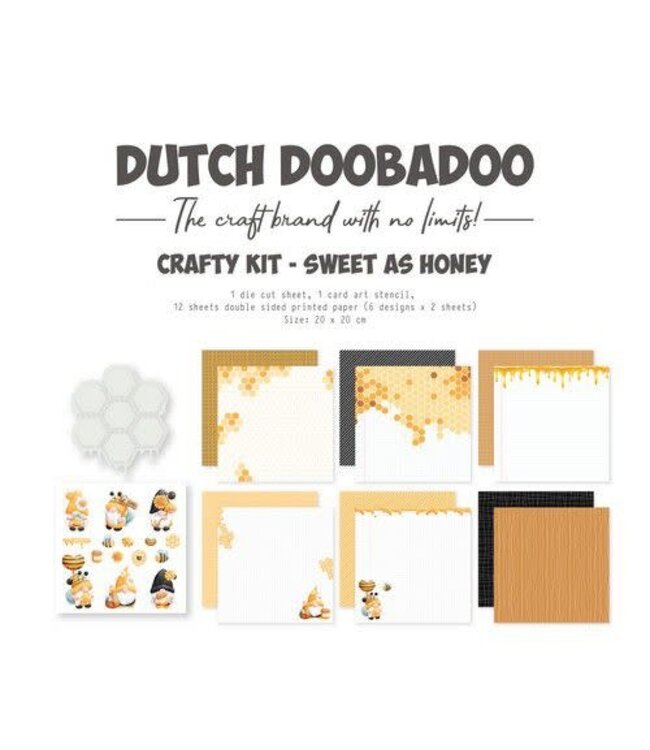 Dutch doobadoo Dutch Doobadoo Crafty Kit Sweet as Honey