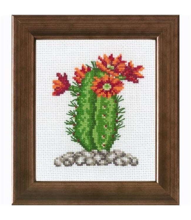 Permin Borduurpakket Cactus met oranje