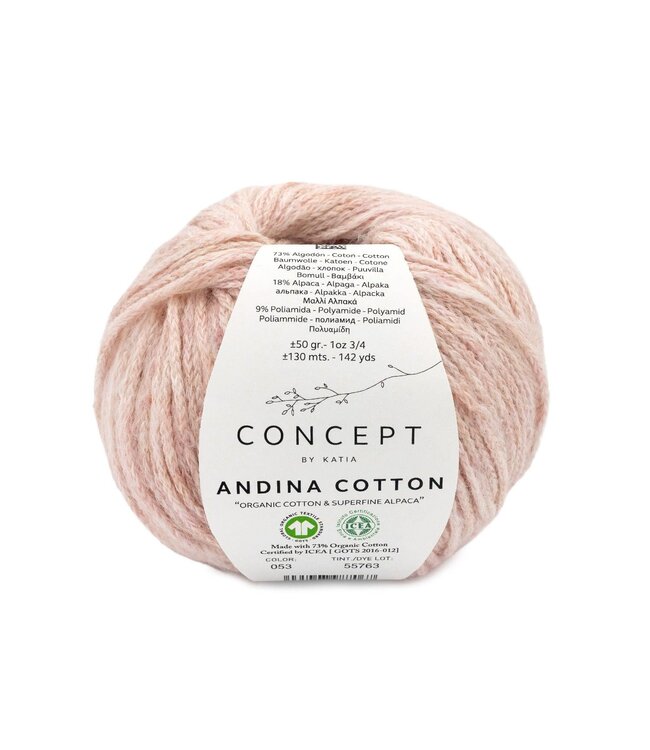 Katia Andina cotton - Kauwgom roze 53