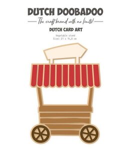 Dutch doobadoo Dutch Doobadoo Card Art Groentekraam A5