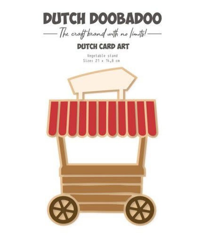 Dutch doobadoo Dutch Doobadoo Card Art Groentekraam A5