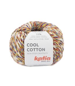 Katia Cool cotton - Blauw-Geel-Rood 87
