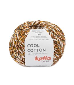 Katia Cool cotton - Donker oranje-Groen blauw-Intens oranje-Geel 83