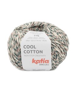 Katia Cool cotton - Kauwgom roze-Groen blauw-Licht turquoise 80