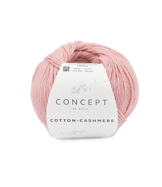 Katia Cotton cashmere  - Kauwgom roze 83