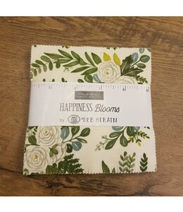 Deb Strain Charm pack 5 inch Happiness blooms