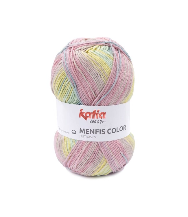 Katia Menfis color - Pastel geel-Pastel blauw-Lichtroze 119