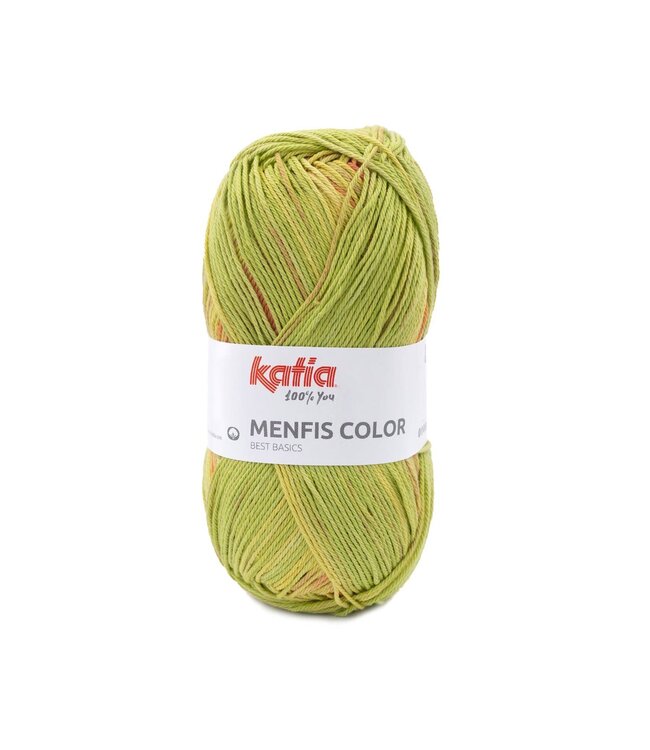 Katia Menfis color - Fuchsia-Oranje-Pistache 121