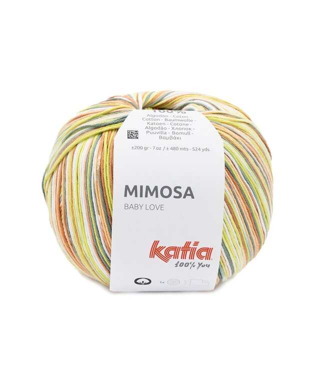 Katia Mimosa - Groen-Licht zalmroze-Koper bruin 309