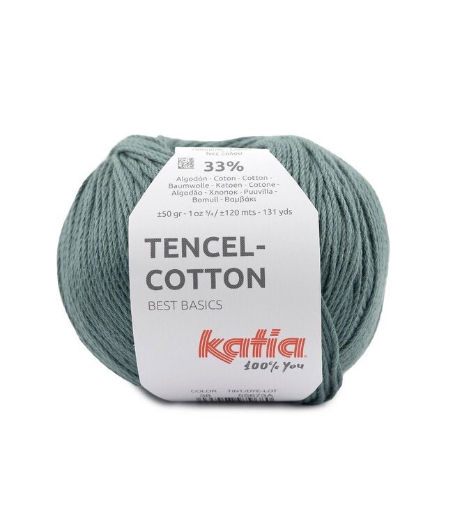 Katia Tencel - cotton  - Zwartachtig groen 38
