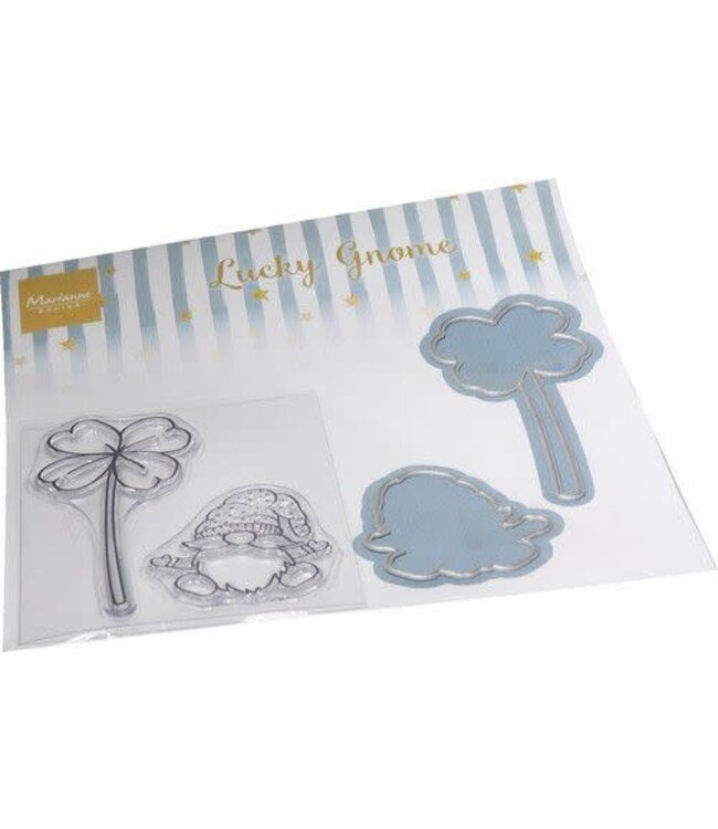 Marianne design Marianne D Clear Stamp & die set - Lucky Gnome