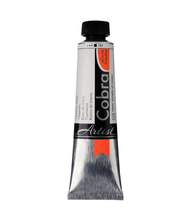 Cobra Artist Olieverf Tube 40 ml Titaanwit 105