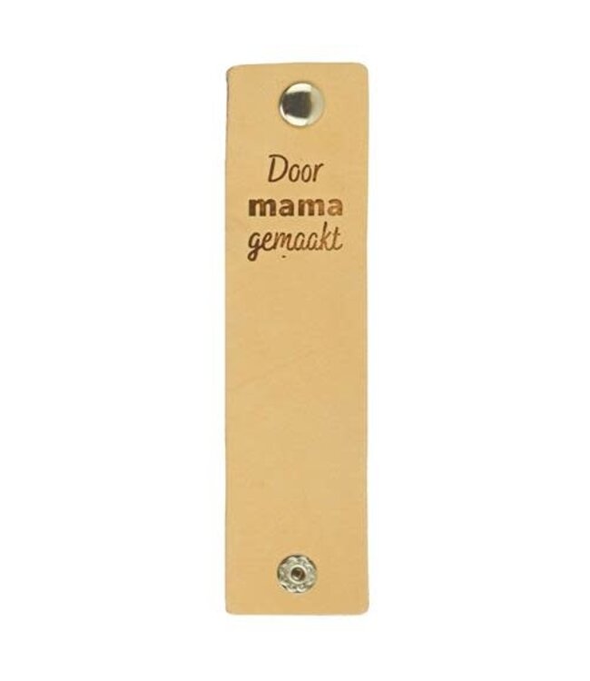 Durable Leren label "Door mama gemaakt"