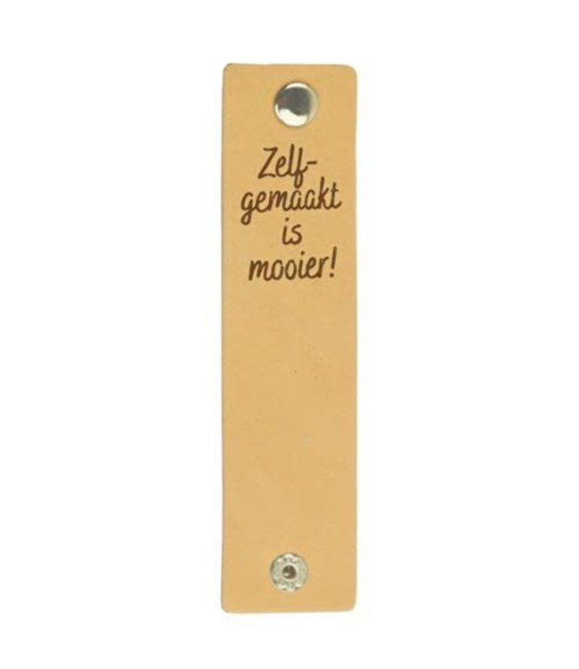 Durable Leren label "Zelfgemaakt is mooier"
