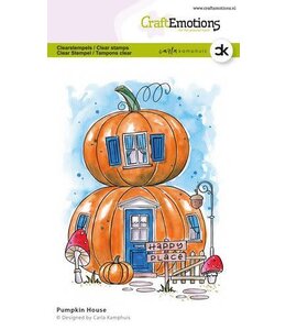 CraftEmotions Clearstamp Pumpkin house