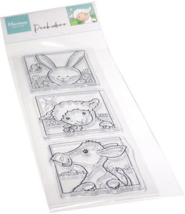 Marianne design Marianne D Clear Stamp Hetty‘s Peek-a-boo Lente dieren