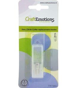CraftEmotions Easy circle cutter - reserve mesjes 3st
